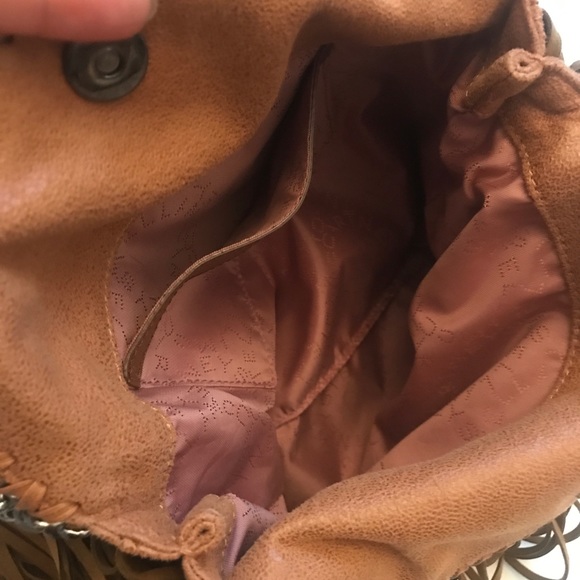 Stella McCartney Falabella Fringe Fold Over Mini Crossbody Bag Vegan - Picture 6 of 9